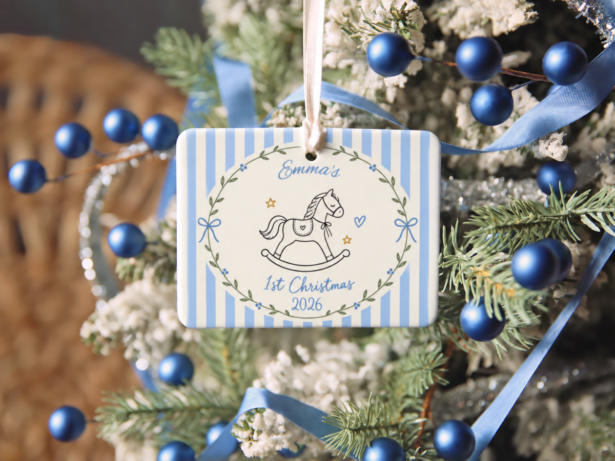 Rectangle Baby’s First Christmas Ornament