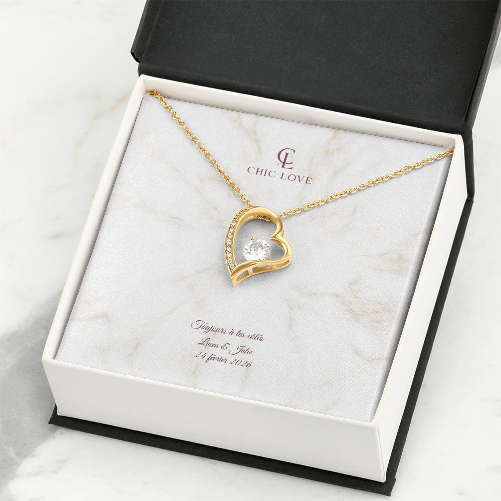 Collier Amour Insatiable - Carte Personnalisé