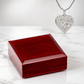 Heart Pendant Necklace — Our Story Engraved Map