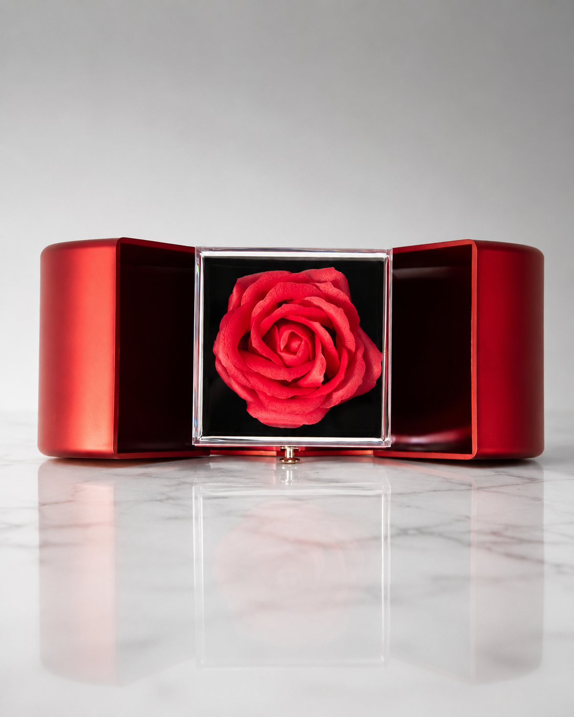 Coffret Deluxe Rose Éternelle & Collier personnalisé