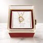 Coffret Rose Rotatif – Collier Amour Éternel personnalisé