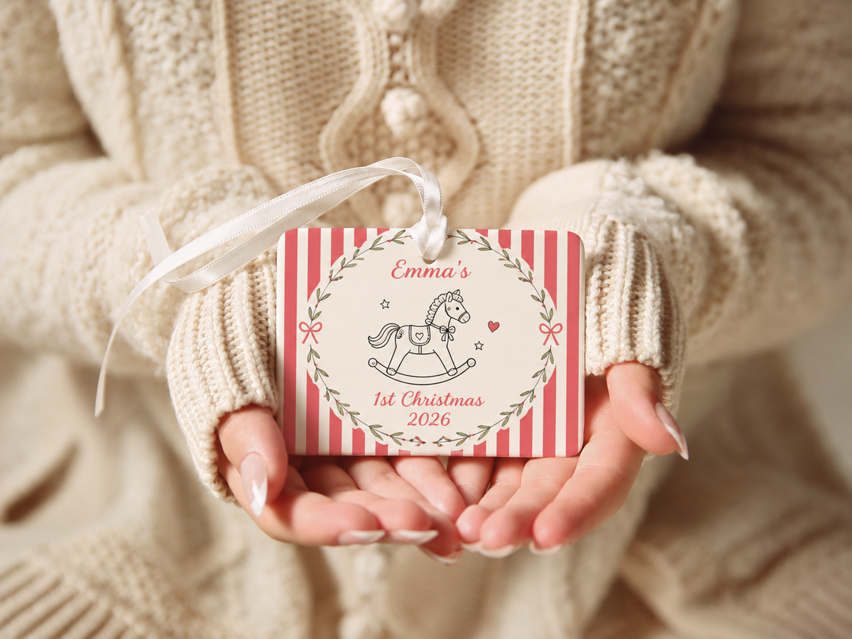 Rectangle Baby’s First Christmas Ornament