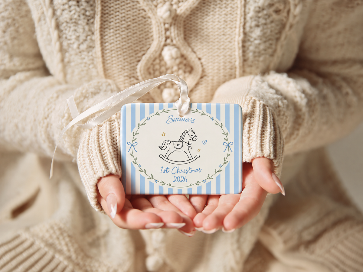 Rectangle Baby’s First Christmas Ornament