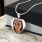 Collier Médaillon Cœur Photo personnalisé