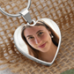 Collier Médaillon Cœur Photo personnalisé