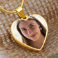 Collier Médaillon Cœur Photo personnalisé