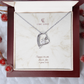 Collier Amour Insatiable - Carte Personnalisé