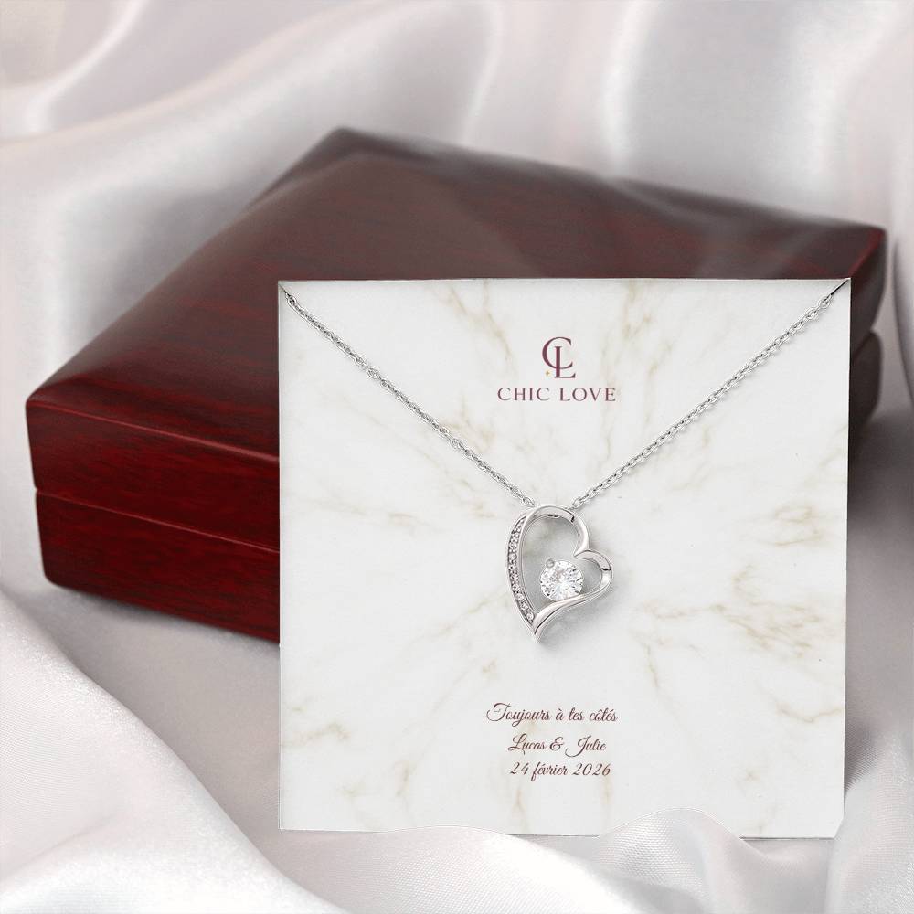 Collier Amour Insatiable - Carte Personnalisé