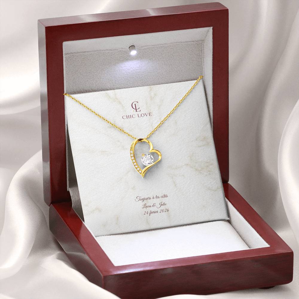 Collier Amour Insatiable - Carte Personnalisé