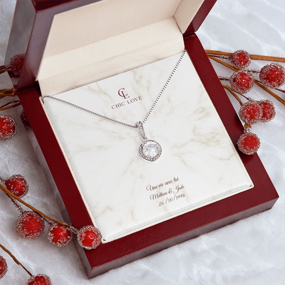 Collier Élégance - Carte personnalisée