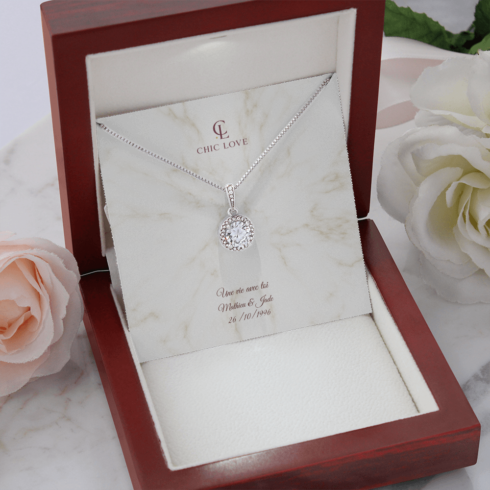 Collier Élégance - Carte personnalisée