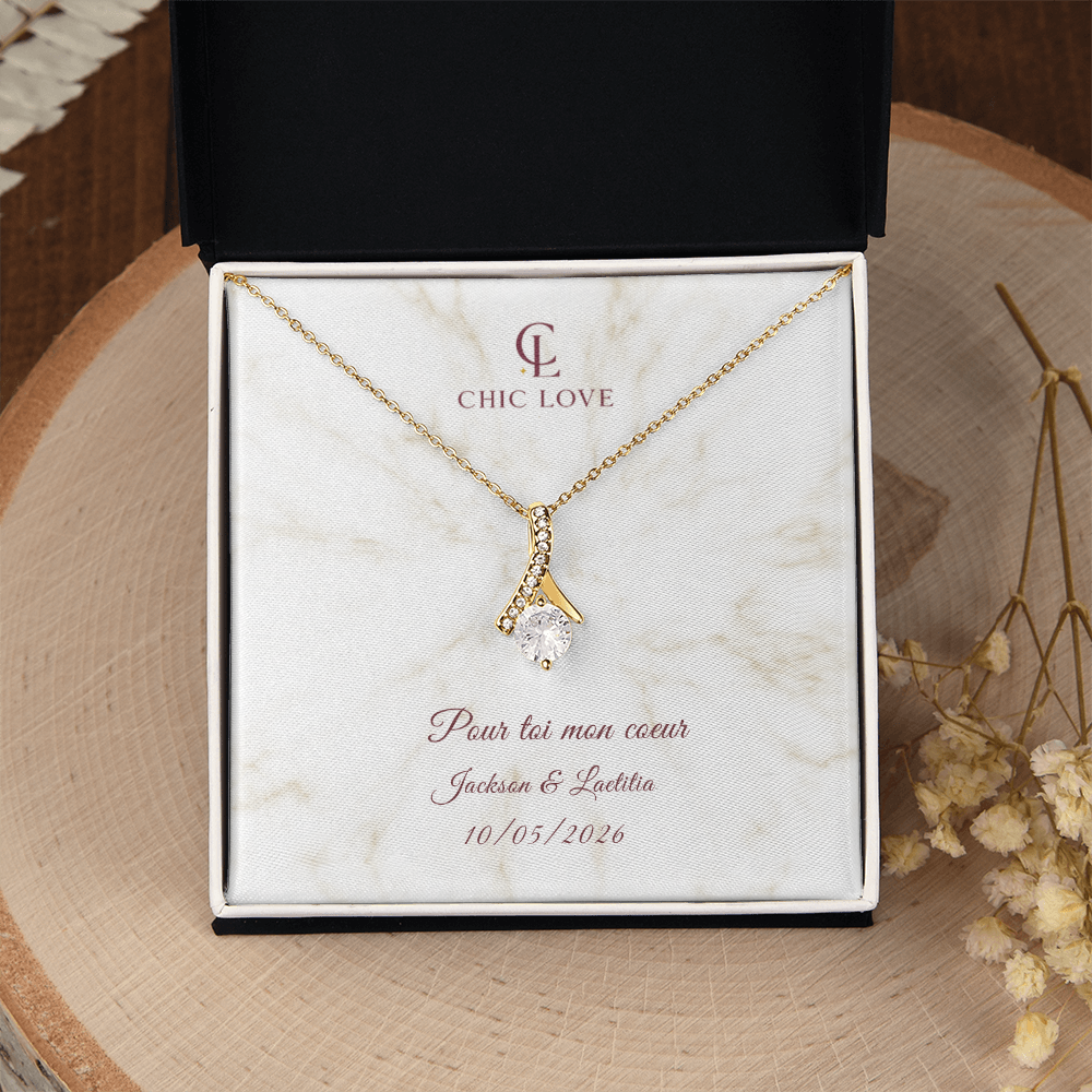 Collier Beauté Envoûtante - Carte personnalisée