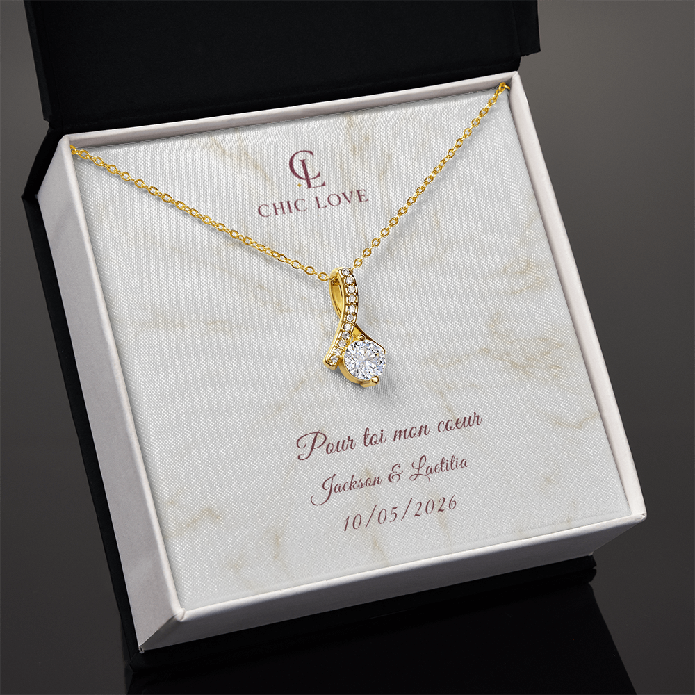 Collier Beauté Envoûtante - Carte personnalisée