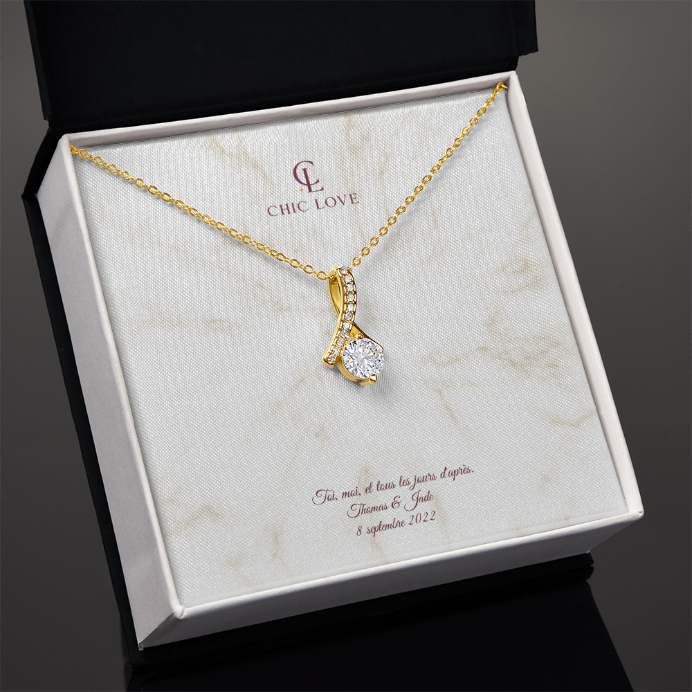 Collier Beauté Envoûtante - Carte Personnalisé