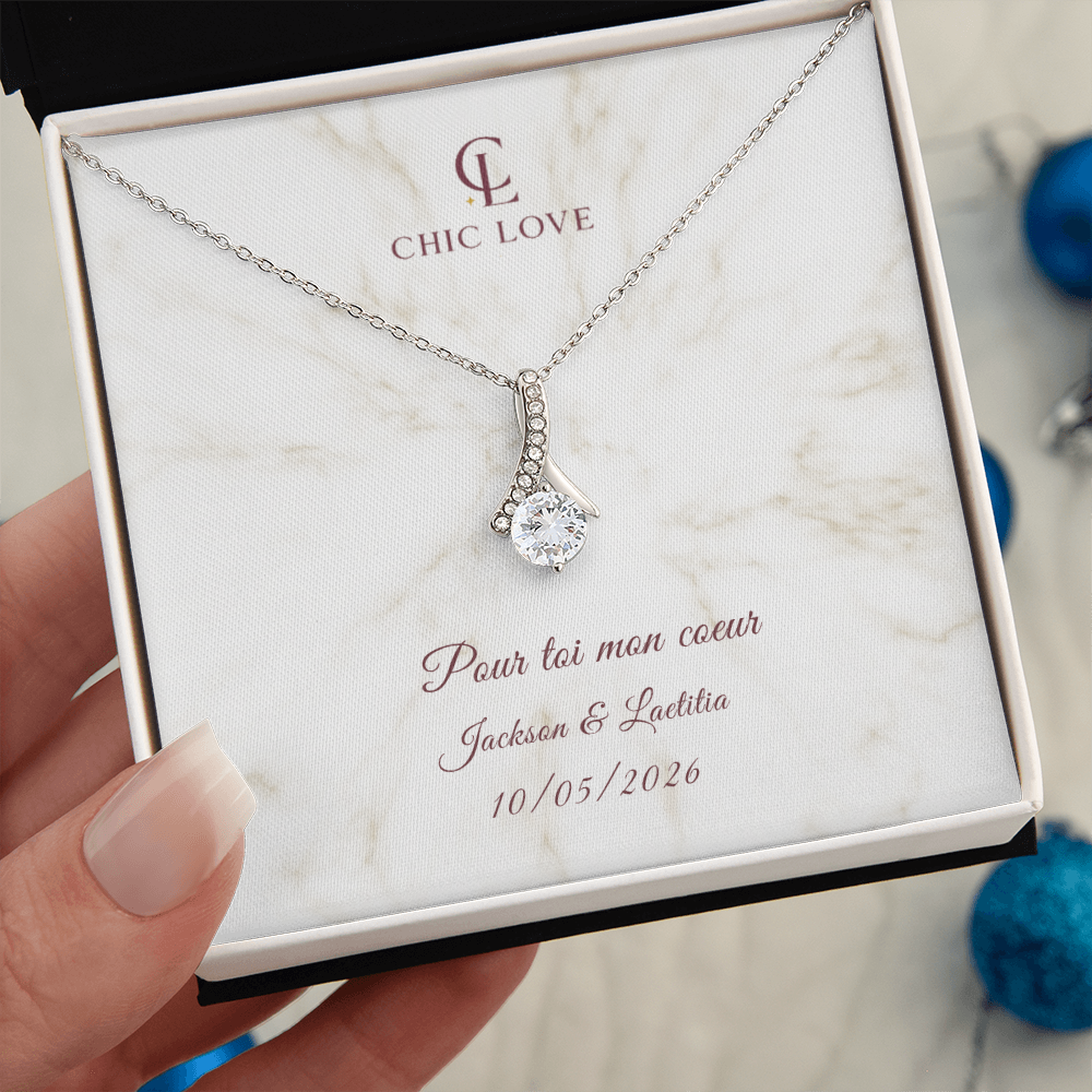 Collier Beauté Envoûtante - Carte personnalisée