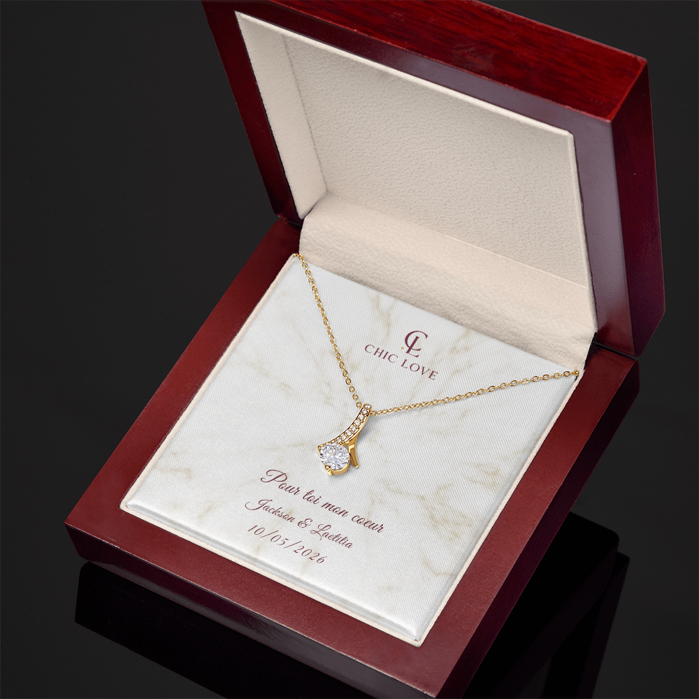 Collier Beauté Envoûtante - Carte personnalisée