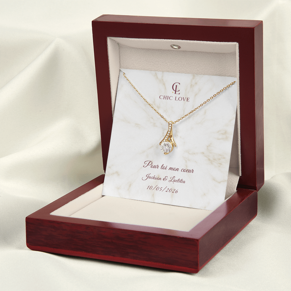 Collier Beauté Envoûtante - Carte personnalisée