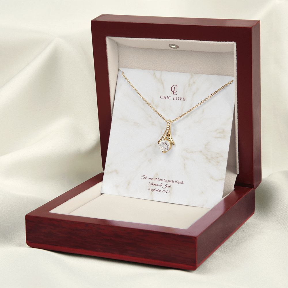 Collier Beauté Envoûtante - Carte Personnalisé