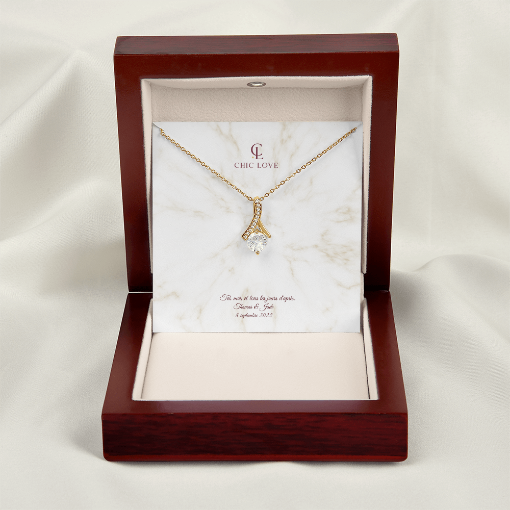 Collier Beauté Envoûtante - Carte Personnalisé