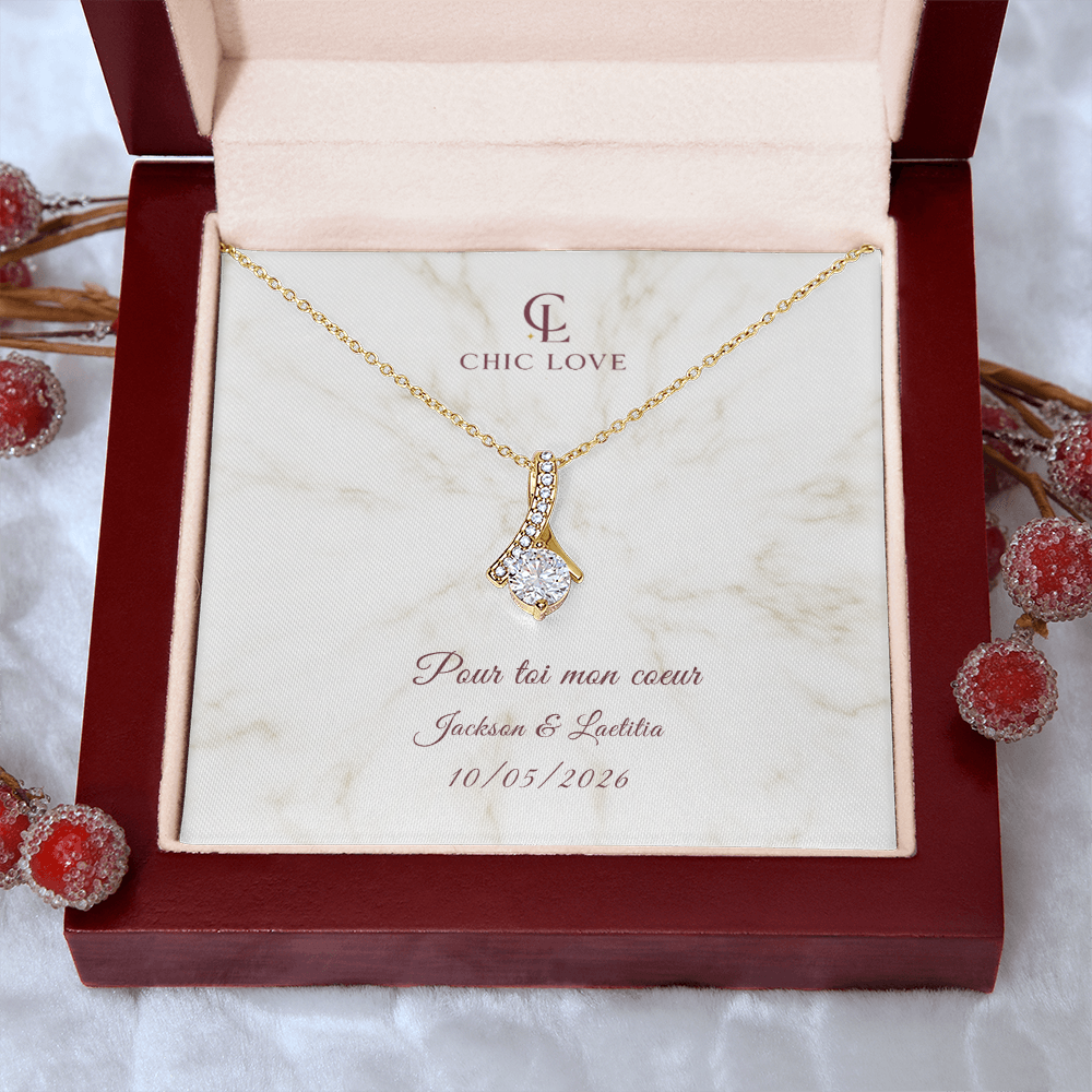Collier Beauté Envoûtante - Carte personnalisée