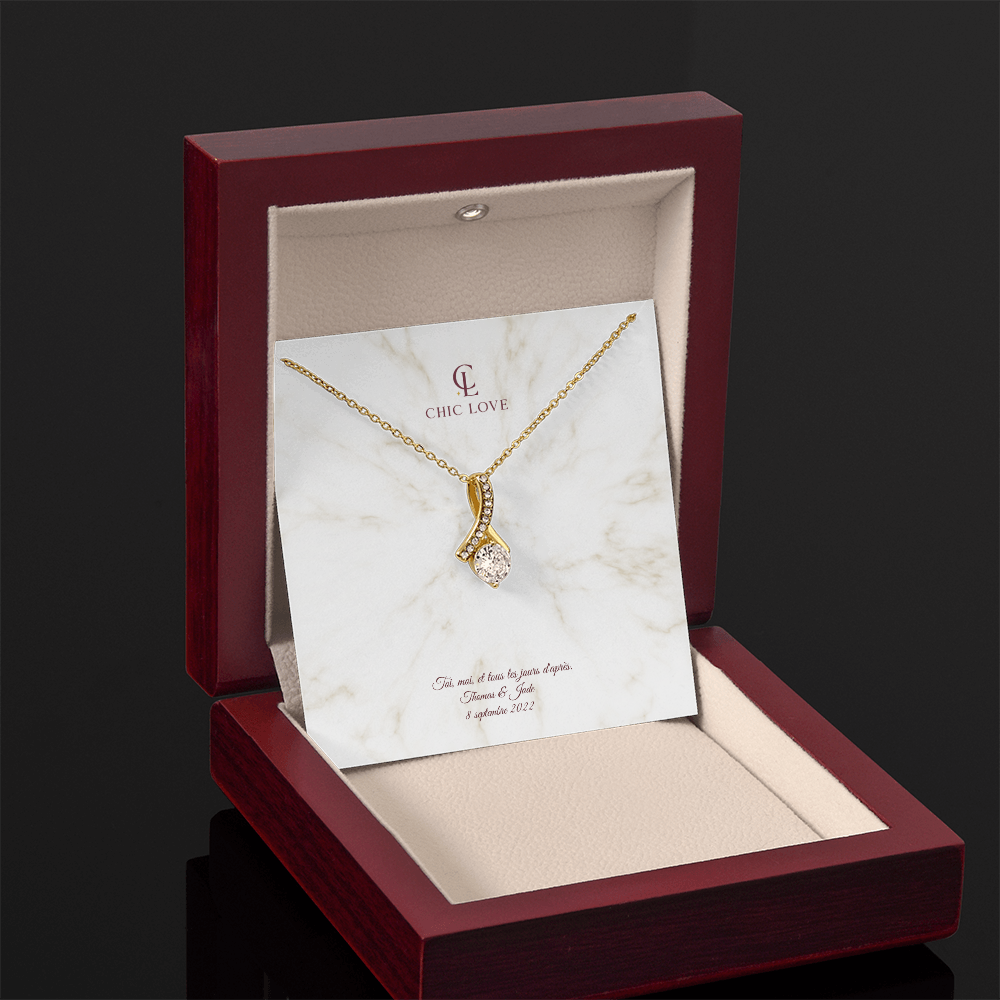 Collier Beauté Envoûtante - Carte Personnalisé