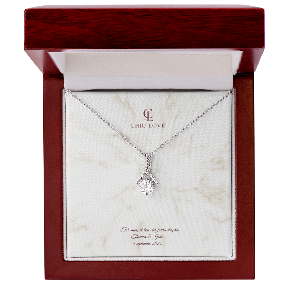 Collier Beauté Envoûtante - Carte Personnalisé