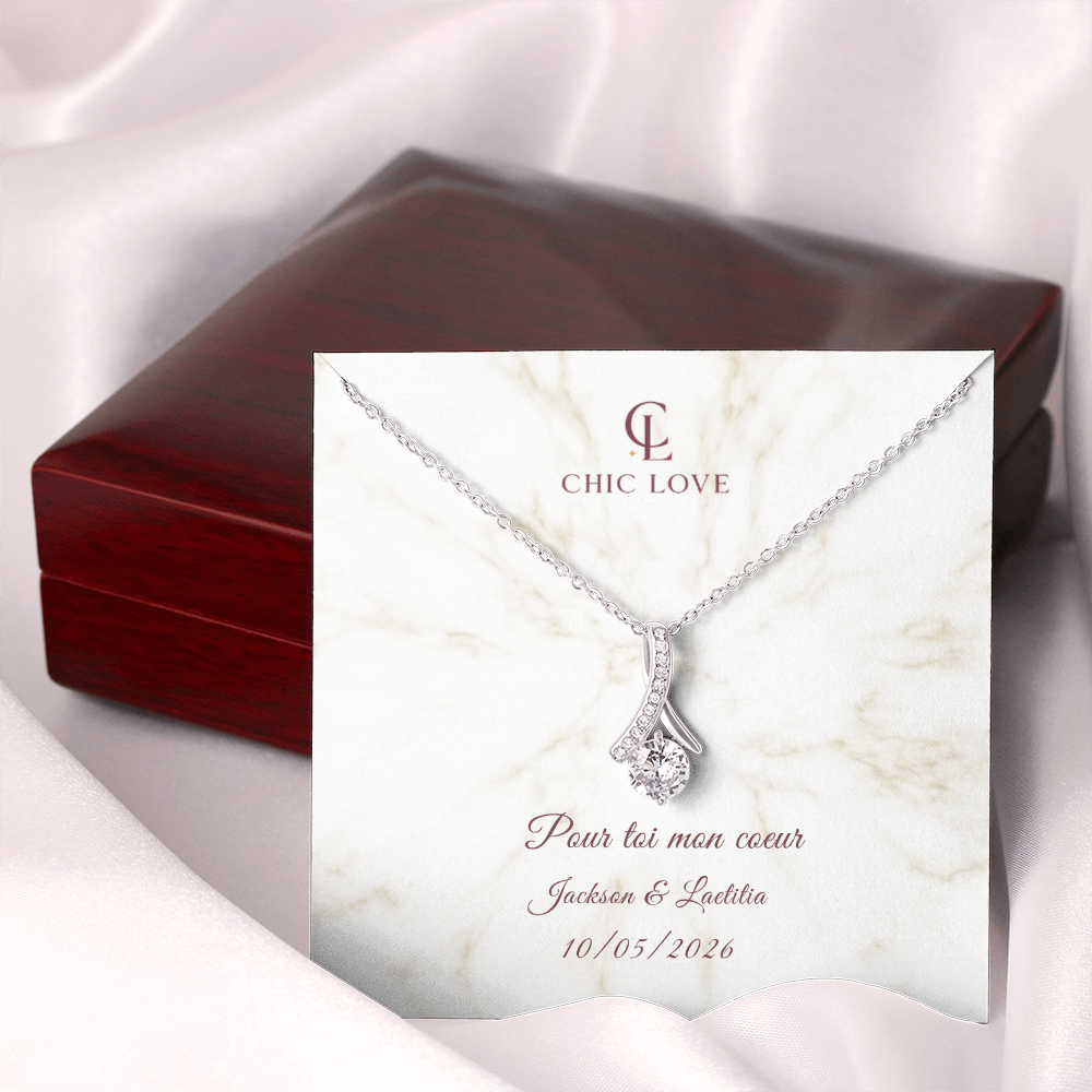 Collier Beauté Envoûtante - Carte personnalisée