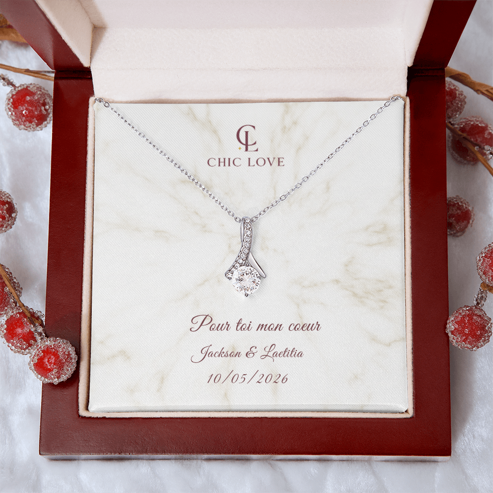 Collier Beauté Envoûtante - Carte personnalisée