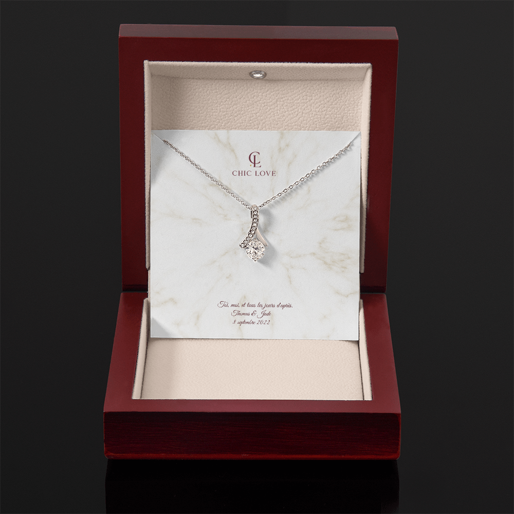 Collier Beauté Envoûtante - Carte Personnalisé