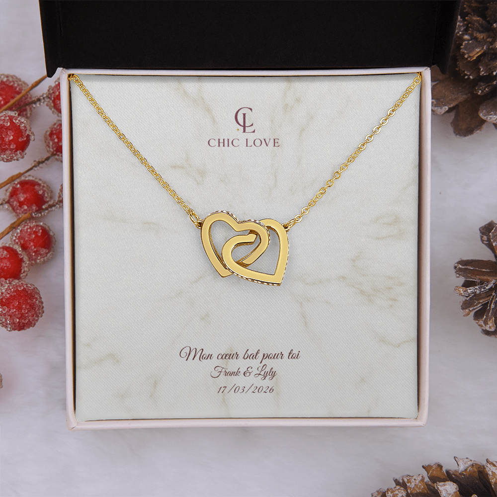 Collier Amour intemporel - Carte Personnalisé
