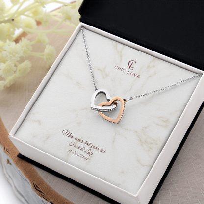 Collier Amour intemporel - Carte Personnalisé