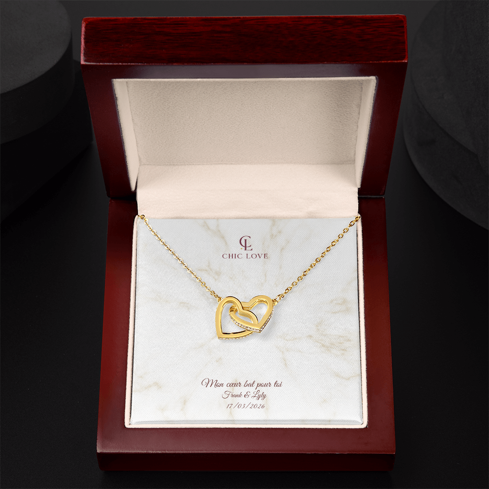 Collier Amour intemporel - Carte Personnalisé