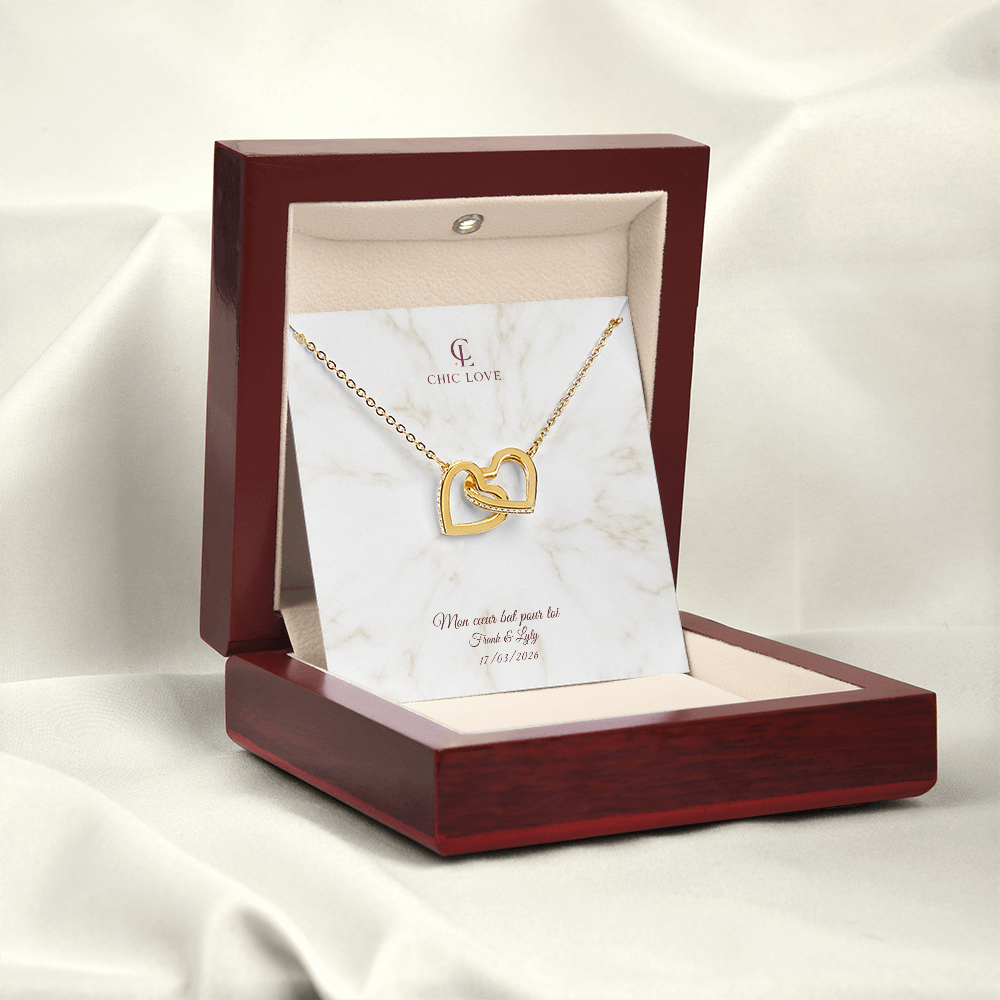 Collier Amour intemporel - Carte Personnalisé