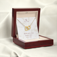 Collier Amour intemporel - Carte personnalisé