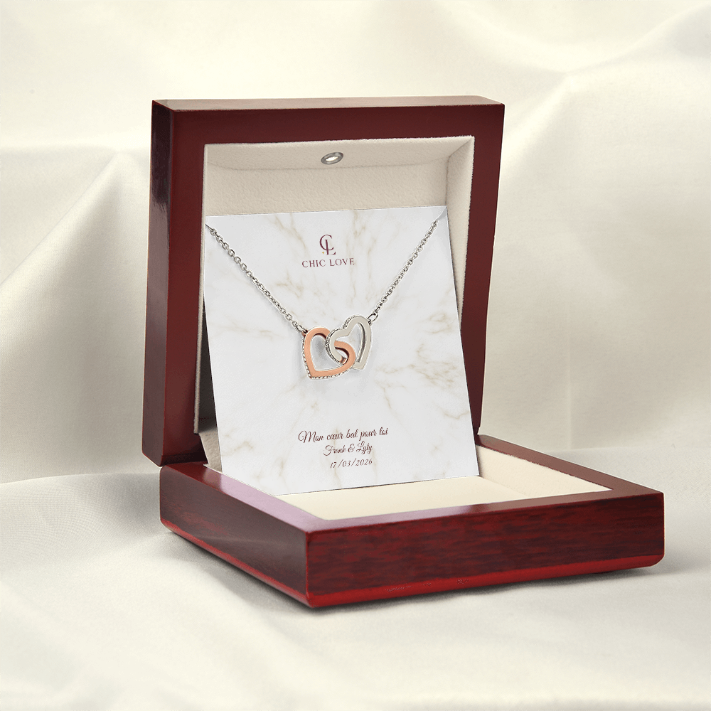 Collier Amour intemporel - Carte Personnalisé