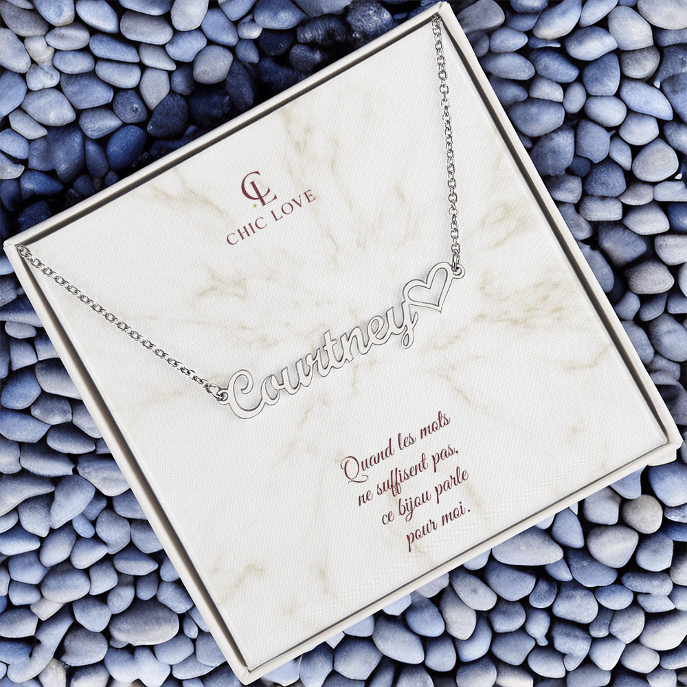 Collier Cœur Prénom Personnalisé