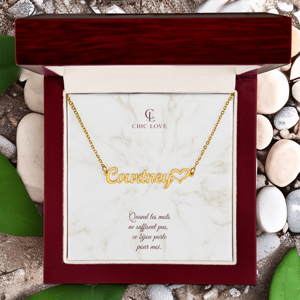 Collier Cœur Prénom Personnalisé