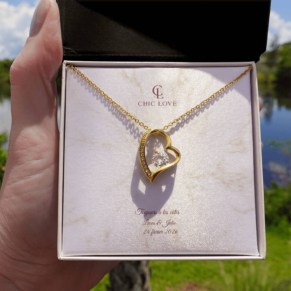 Collier Amour Insatiable - Carte Personnalisé