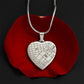 Heart Pendant Necklace — Our Story Engraved Map