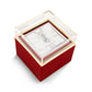 Coffret Nœud d'Amour personnalisé – Collier & Rose Éternelle