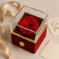 Coffret Nœud d'Amour personnalisé – Collier & Rose Éternelle