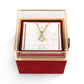 Coffret Nœud d'Amour personnalisé – Collier & Rose Éternelle